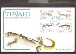 Tuvalu - Reptiles ( FDC De 1986 à Voir) - Tuvalu (fr. Elliceinseln)
