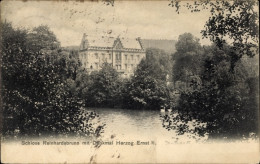 CPA Reinhardsbrunn Friedrichroda Im Thüringer Wald, Schloss, Denkmal Duc Ernst II. - Sonstige & Ohne Zuordnung
