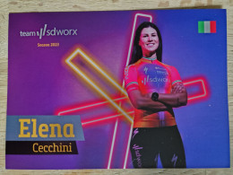 Card Elena Cecchini - Team SDWorx - SD Worx - 2023 - Women - Cycling - Cyclisme - Ciclismo - Wielrennen - Radsport
