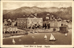 CPA Rapallo Liguria, Grand Hotel & Europe, Hotels Am Wasser - Autres & Non Classés