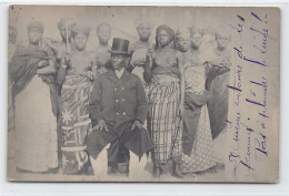 Bénin - PARAKOU - Chef De Famille (Roi De Parakou?) - CARTE PHOTO C. AVRIL 1909 Photographe M. Cuvellier, Administrateur - Benin