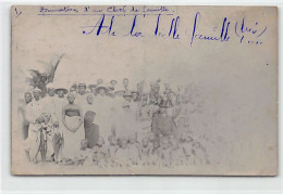 Bénin - PARAKOU - Nomination D'un Chef De Famille - CARTE PHOTO C. AVRIL 1909 Photographe M. Cuvellier, Administrateur - Benín
