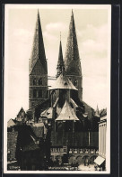 AK Lübeck, Blick Von Der Schrangenfreiheit Auf Die Marienkirche  - Lübeck