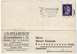 Company Postcard J.D.HELLBUSCH Seal After Air Raids, Refrain From Making Private Calls On The Telephone! Oldenburg 1943 - Other & Unclassified