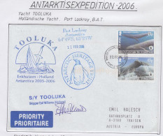 British Antarctic Territory (BAT) Ship Visit SY Tooluka To Port Lockroy Signature Ca 22 FEB 2006 (59889) - Barcos Polares Y Rompehielos