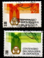 PORTUGAL    -   1976.    Y&T N° 1312 / 1313 Oblitérés .   Caisse Des Dépots - Oblitérés