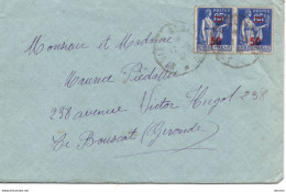 Lettre 1941 De Saint Dié Pour Le Bouscat, Type Paix - 1921-1960: Période Moderne