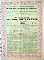 S.A. Du Charbonnage De Longterne-Ferrand - 1863 !! - Mineral