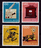Yugoslavia 1978 Postal Museum Exhibits Telegraph Telephone Mail Box, Set MNH - Neufs