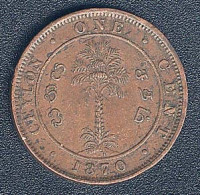 Ceylon (Sri Lanka), 1 Cent 1870 - Sri Lanka (Ceylon)