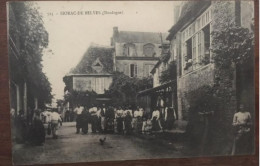 Cpa 24 Dordogne, SIORAC DE BELVES, Rue Animée (SIORAC EN PERIGORD), éd O.D.P, écrite En 1915 - Autres & Non Classés
