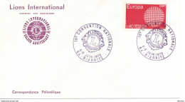 1970 Lions International, Convention Nationale Biarritz - Commemorative Postmarks