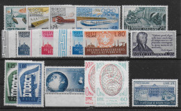 REPUBBLICA 1956 ** MNH LUSSO  ANNATA COMPLETA 16 VALORI  C1150 - 1946-60: Nieuw/plakker