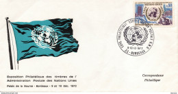 1972 Exposition Philatélque Des Timbres De L'ONU, Bordeaux - Gedenkstempel