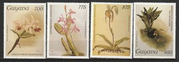 GUYANA - N°1814/7 ** (1988) Orchidées - Guyane (1966-...)