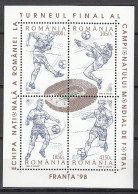 Football / Soccer / Fussball - WM 1998:  Rumänien  Bl ** - 1998 – Francia