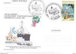 1996 Congrès Philatélique D'Aquitaine, Libourne - Gedenkstempels