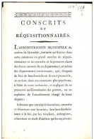 C1 REVOLUTION Administration Municipale GRENOBLE 1798 CONSCRITS REQUISITIONNAIRES DESERTEURS - Frans