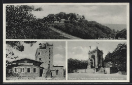 AK Kropsburg, Observatorium Auf Der Kalmit, Sieges- Und Friedensdenkmal 1870-71  - Astronomie