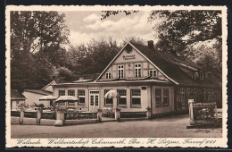 AK Walsrode, Gasthaus Waldwirtschaft Eckernworth H. Lütjens, Von Der Strasse Gesehen  - Walsrode