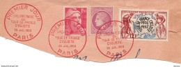 1953 Cinquantenaire Du Premier Tour De France Cycliste - Commemorative Postmarks