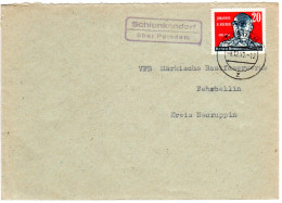 DDR 1959, Landpost Stpl. SCHLUNKENDORF über Potsdam Auf Brief M. 20 Pf. - Lettres & Documents