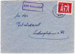 BRD 1963, Landpost Stpl. 5591 POLTERSDORF Auf Brief M. 20 Pf. U. Stpl. Cochem. - Otros & Sin Clasificación