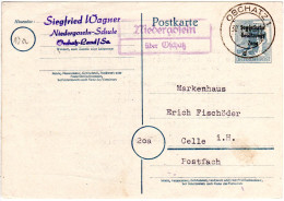 SBZ 1948, Landpost Stpl. NIEDERGOSELN über Oschatz Auf 12 Pf. Ganzsache. - Brieven En Documenten