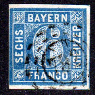 Bayern, OMR 782 SCHWARZHOFEN (Opf.) Auf Voll-/ Breitrandiger 6 Kr.  - Afgestempeld