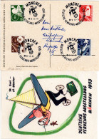 BRD 1953, Verkehrs-Ausstellung München Kpl. M. Sonderstpl. Auf Ereigniskarte  - Storia Postale