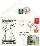 1969 SS FRI Ship Cover With US, Scotland, Mexico And Panama Mixed Franking - Bateaux