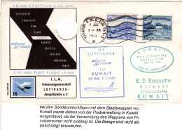 "Kuwait Overflown Due To Sandstorm" On 1963 Flight Cover From Pakistan.  - Clima & Meteorologia