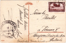 Marokko 1928, 80 C. Auf Karte Eines Österreich Fremden Legionärs N. Wien  - Africa (Other)