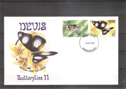 Papillons ( FDC De Nevis De 1983 à Voir) - Butterflies
