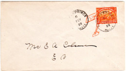 Haiti 1928, Lindbergh Visite, Brief M. 3 C. U. Rotem Flugzeug-Stempel - Amerika (Varia)