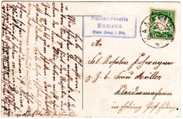 Bayern 1910, Posthilfstelle RAMSAU Taxe Haag I. Obb. Auf Karte M. 5 Pf. - Lettres & Documents