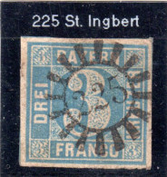 Bayern, MR 225 INGBERT Klar U. Zentrisch Auf Breitrandiger 3 Kr. - Covers & Documents