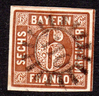 Bayern 4 II1, MR 110 GLEUSSEN Zentr. Auf Breitrandiger 6 Kr. Typ 2 Pl. 1 - Briefe U. Dokumente