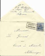 Dt. Bes. Belgien, 25 C./20 Pf. Auf Brief M. Zensur Stpl. Als Entwertung! - Ocupación 1914 – 18
