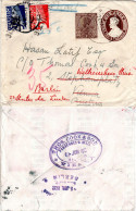 Indien 1932, 1 A. Auf 1 A. Ganzsache Brief V. Kihim M. 2 Österreich Portomarken - Other & Unclassified