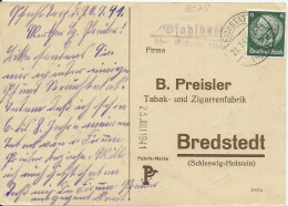 DR 1941, Pfahlberg über Eichstätt, Landpoststellen II Stpl. Auf Karte M. 6 Pf. - Briefe U. Dokumente