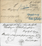 Preussen 1858, R2 Cosel Auf Retour Brief M. Beamten Stempl. "Hoffmann" - Lettres & Documents
