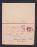1914 - 10 Ö. Doppel-Ganzsache (P 47) Ab Bergen Nach Deisenhofen - Brieven En Documenten