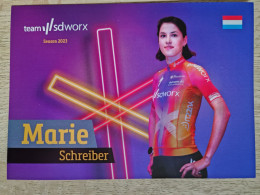 Card Marie Schreiber - Team SDWorx - SD Worx - 2023 - Women - Cycling - Cyclisme - Ciclismo - Wielrennen - Cyclisme