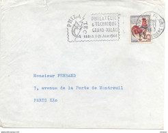 1963 Philatélie Et Technique, Grand Palais, Paris - Mechanische Stempels (reclame)