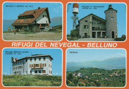 CARTOLINA ITALIA BELLUNO NEVEGAL RIFUGI VEDUTINE Italy Postcard ITALIEN ANSICHTSKARTEN - Belluno