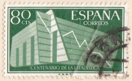 1956 - ESPAÑA - CENTENARIO DE LA ESTADISTICA ESPAÑOLA - EDIFIL 1197 - Oblitérés