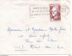 1967 Visitez Le Musée De L'Ile De France Au Châteaux De Sceaux, Cachet De Sceaux - Mechanical Postmarks (Advertisement)