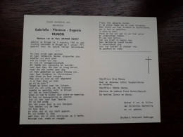 Gabrielle Florence Eugenie Dumon ° Brugge 1902 + Brugge 1971 X Arthur Demey (Fam: Teughels - Depuydt) - Obituary Notices