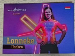 Card Lonneke Uneken - Team SDWorx - SD Worx - 2023 - Women - Cycling - Cyclisme - Ciclismo - Wielrennen - Cyclisme